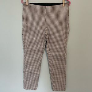 Plaid Cropped Skinny dress pants